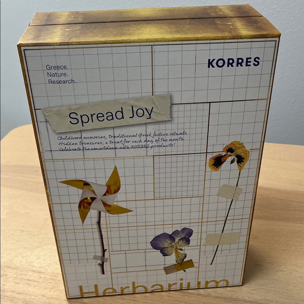 Korres Adventure calendar empty